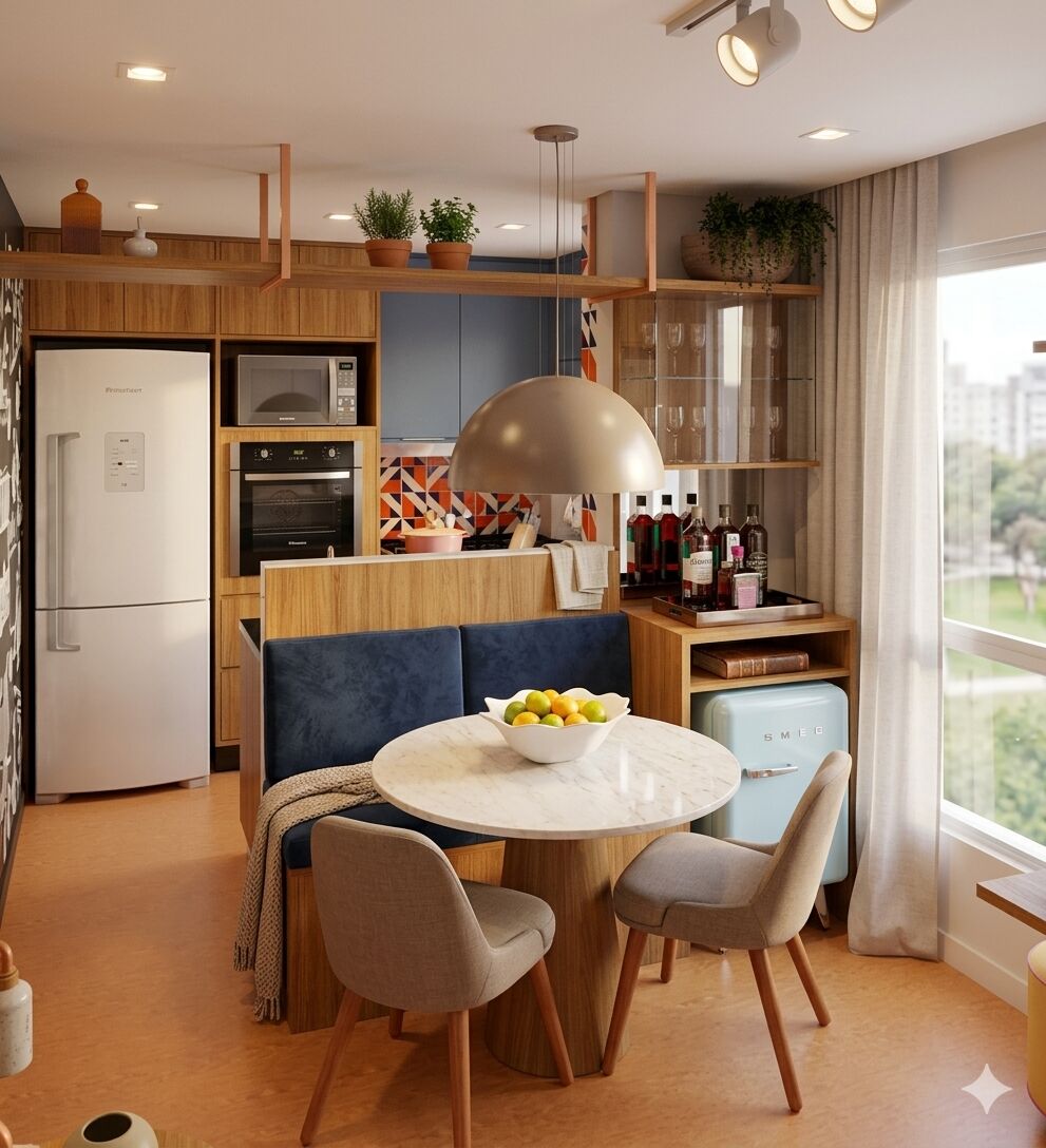 Cozinha e Sala de Estar